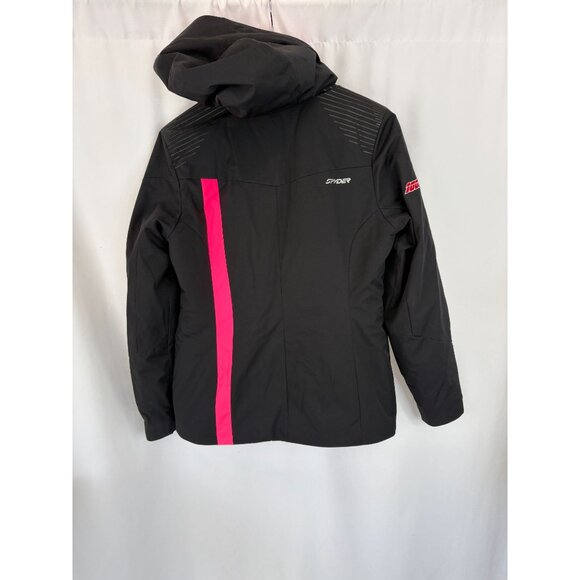 Spyder Insulated Hooded Ski Jacket, Women's Sz 10 - Picture 2 of 8